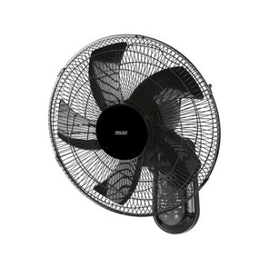 Arlec 40cm 5 Blades Black Remote Controllable Wall Fan AWF4058R / Oscillating / Timer