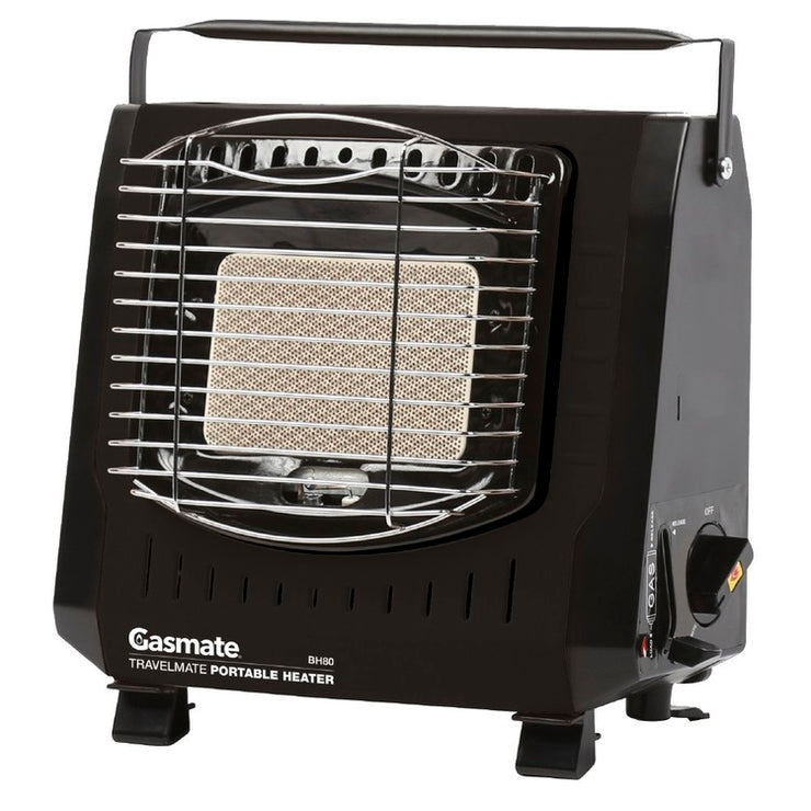 Gasmate Butane Heater - Black / Ideal for outdoor activities