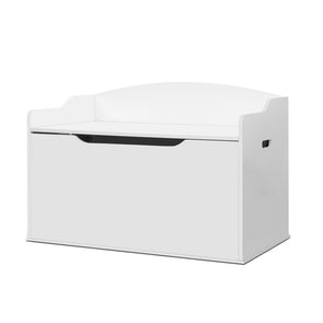 Keezi Kids Toy Box Storage Cabinet Chest Blanket Children Clothes Organiser White