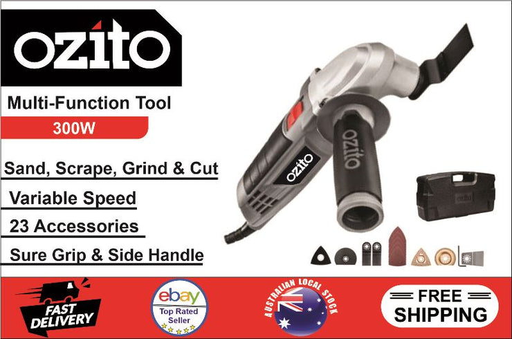 Ozito DIY Variable Speed Powerful 300W Multi Function Tool