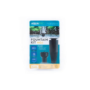 AQUAPRO No. 1 Submersible Medium Fountain Kit - Black