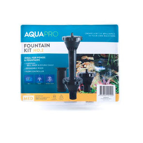 AQUAPRO No. 2 Submersible Medium Fountain Kit - Black