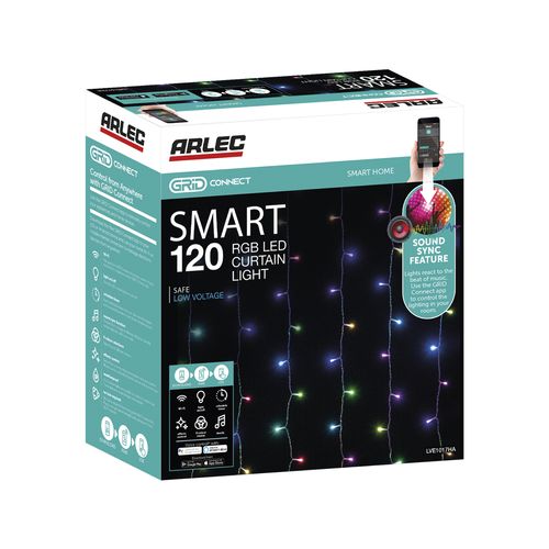 Arlec Smart 120 RGB LED Low Voltage Curtain Light