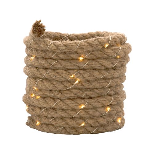 Arlec 4.5m Natural Rope Solar Lights / LVE146