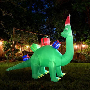 Arlec 3m x 4.5m Low Voltage Inflatable Dinosaur - Green