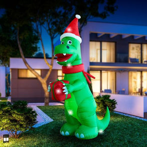 Arlec Green 4.5m Low Voltage Self-Inflatable Dinosaur