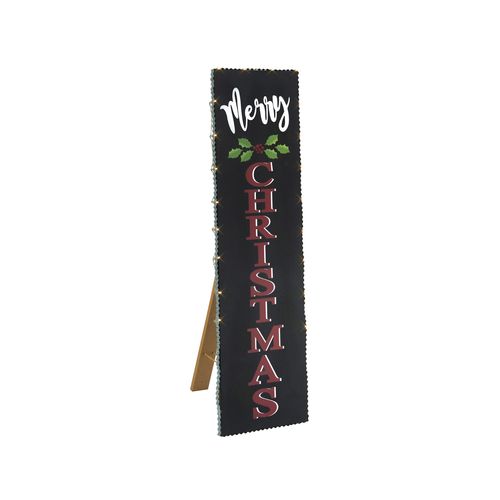 Arlec 93cm Battery Operated LEDs Timber Christmas Sign