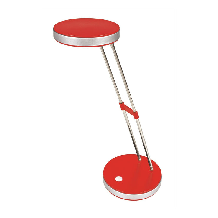 Brilliant Poppy Desk Lamp 3W LED Fully Adjustable Head Cool White Red - TheITmart
