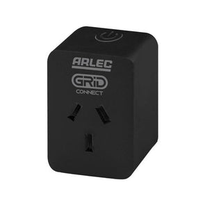 Arlec Black Grid Connect Smart Plug In Socket With Energy Meter - PC191BKHA