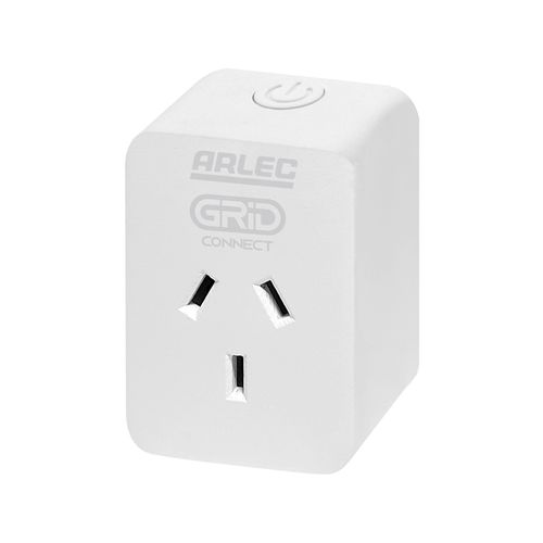 Arlec White Grid Connect Smart Plug In Socket With Energy Meter - PC191HA