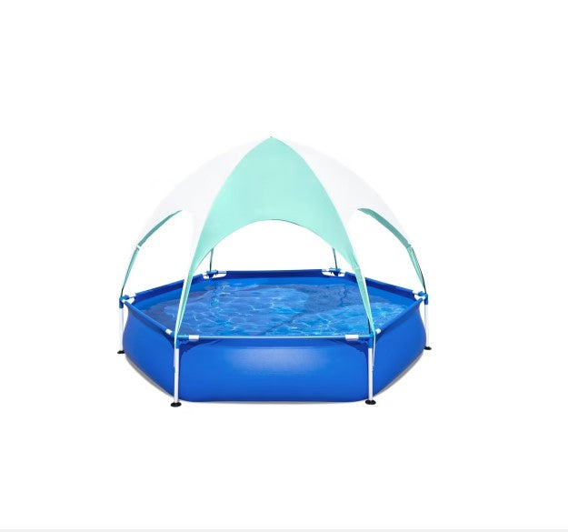 Bestway Shade Pool - Blue/ Steel Frame/429gal Water Capacity