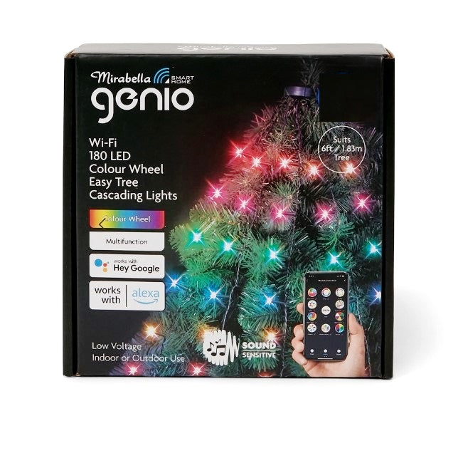 Mirabella Christmas Low Voltage Genio 180 LED Easy Tree 6 RGB + Sound