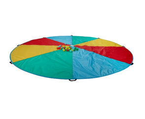 8 Players Parachute Game with 24 Coloured Balls/ Suitable for ages: 3+ years