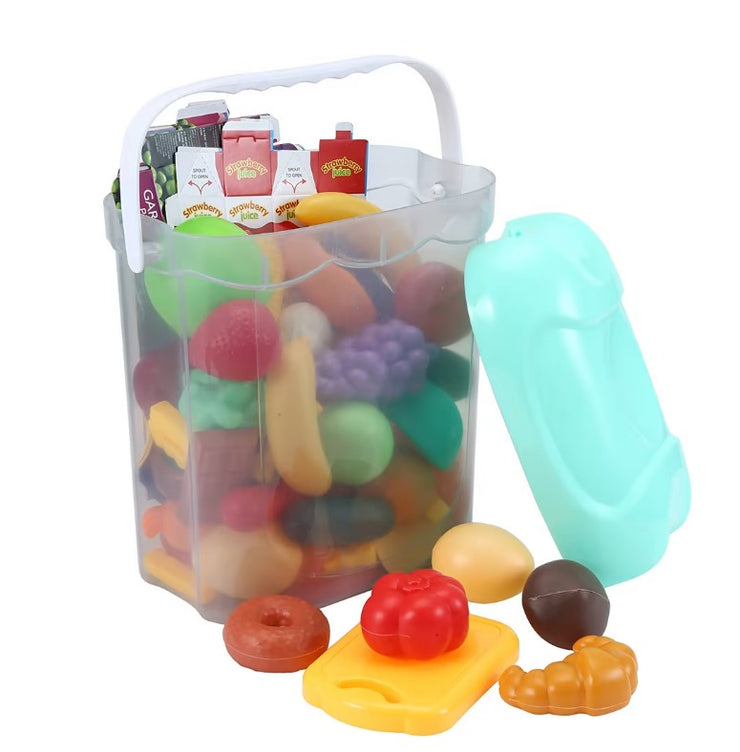 90-Piece Play Food Set/Suitable for Ages 3+ Years