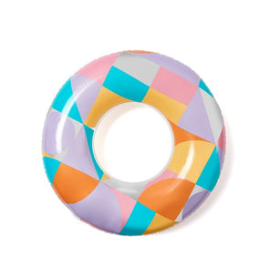 92cm Inflatable Geo Pool Ring/Suitable for Ages 10+ Years