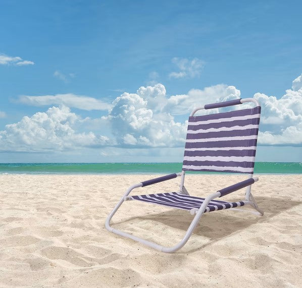 Foldable Beach Chair Stripe/Ideal for Outdoors