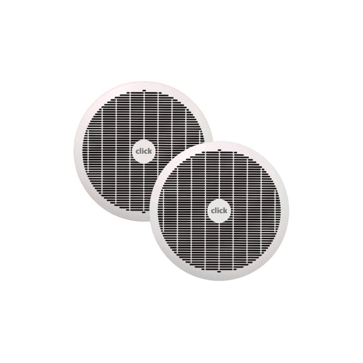 Click 250mm Ceiling Exhaust Fan Twin Pack / CSEX250TW