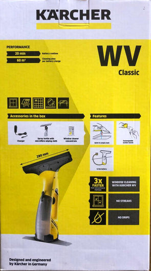 Karcher WV Classic Cordless Window Vac / Size 280mm