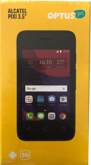 Alcatel Pixi 3.5 Display Phone  Locked to Optus- Black