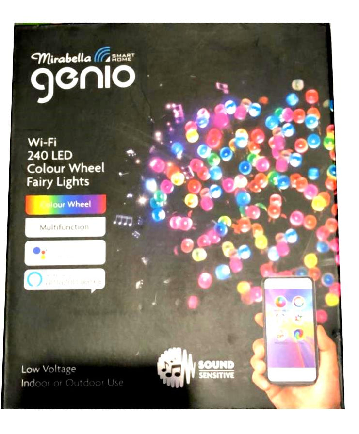 Mirabella Christmas Genio Wi-Fi 240 LED Colour Wheel Fairy Lights - MultiFunction