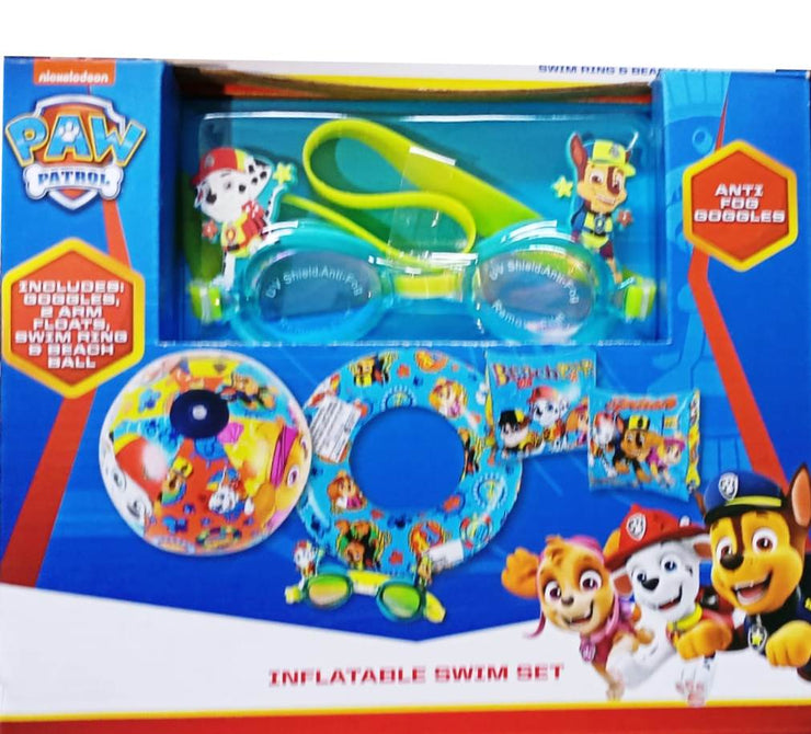 Paw Patrol 5 Piece Swim Set/ Suitable Ages 3-6 Years