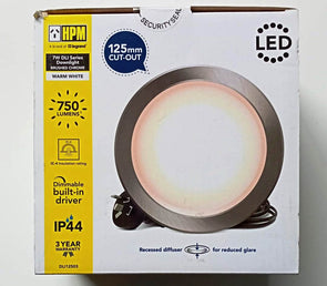 HPM 125mm Cut-Out 7W DLI Warm White LED Downlight DLI12503