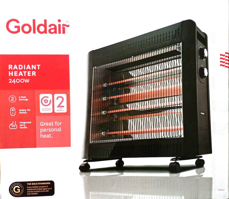 Goldair 2400W 4 Bar Radiant Heater GIR450 – TheITmart