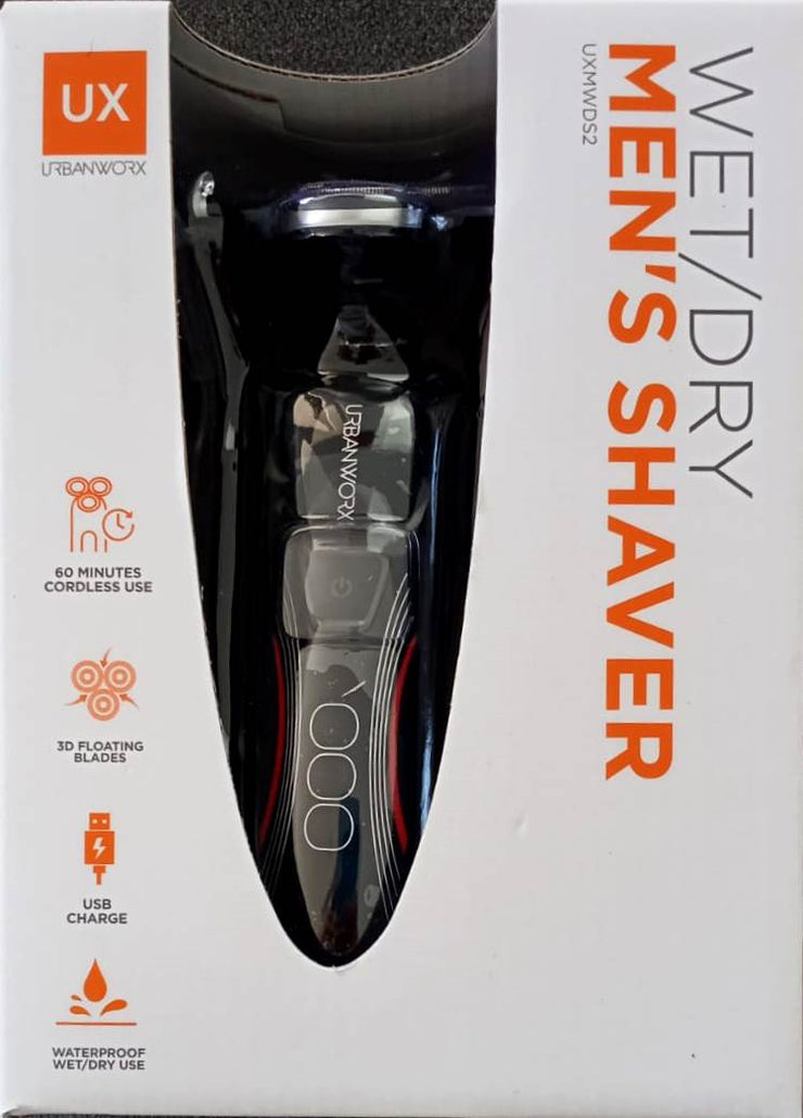 UX Wet Dry Men's Shaver - UXMWDS2/ 3D Floating Blades