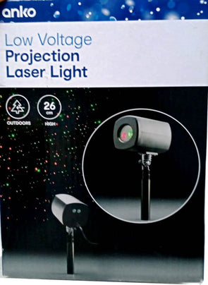 Anko Low Voltage Multicolour 26cm Laser Projector with Timer