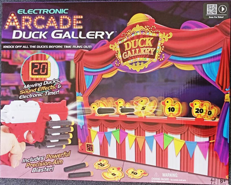 Electronic Arcade Duck Gallery Game Set with Sound Effects/Moving Ducks