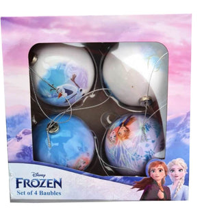Disney Frozen Set of 4 Baubles/Ideal Gift for Disney Frozen Lovers