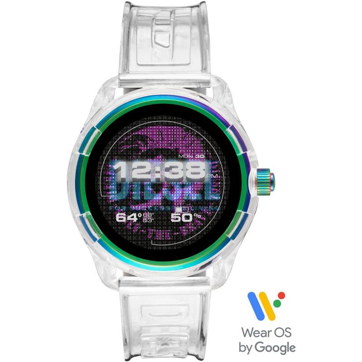 Diesel Fadelite Smartwatch in Clear White /Black / Red and Blue