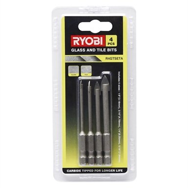 Ryobi glass 2025 and tile bits