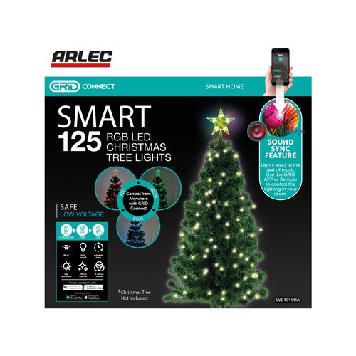 Arlec 125 RGB Smart LED Low Voltage Christmas Tree Lights