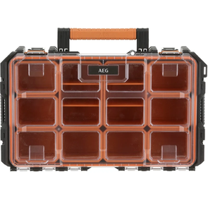 AEG Quickstack Clear Top Organiser with 10 Removable Tubs