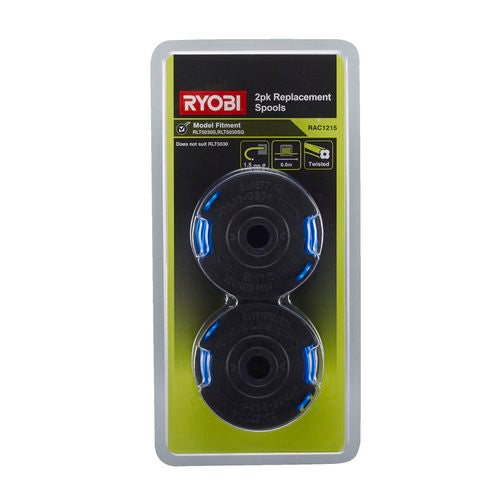 Ryobi Line Trimmer Replacement Spools - 2 Pack