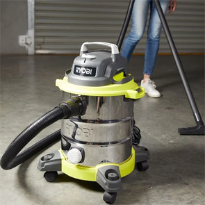 Ryobi 20L Stainless Steel Wet Dry Workshop Vacuum/Powerful Motor