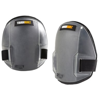 ToughBuilt 2 - In - 1 Knee Pads/Lightweight/Hard-Wearing, Shatter-Resistant Plastic