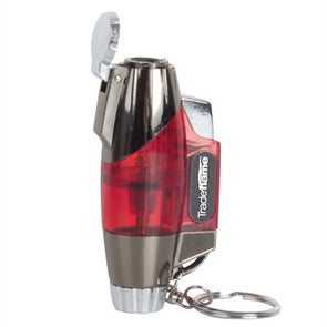 Tradeflame Micro Blow Torch And Key Chain / Red & Silver