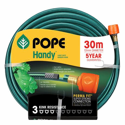 Pope 12mm x 30m Light Handy Garden Hose/ UV Stabilized/ Kink Resistance 3/10