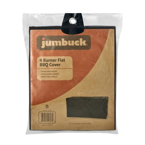 Jumbuck 4 Burner Light Duty BBQ Cover - 4 Burner Flat Top/ UV & Water Resistant