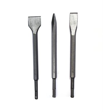 Craftright 3 Piece SDS Chisel Bit Set / Silver