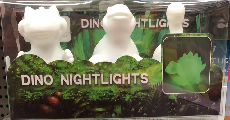 Magic Living Dino Children's  Nightlight -3 Pack / RGB Colour Change with Batteries