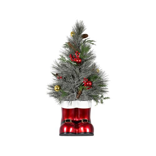 Click Festive Decorative Santa Boot  LED Lighted Tree