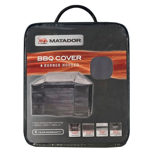 Matador XRepel Hooded 4 Burner BBQ Cover/Fits Matador Boss, Conquest, Titan & Palladium BBQs