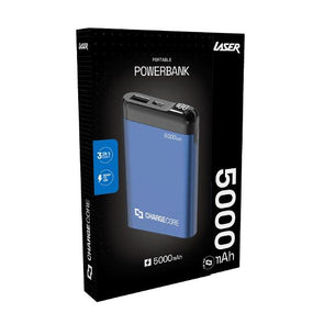 Laser 5000mAh Power Bank – Blue