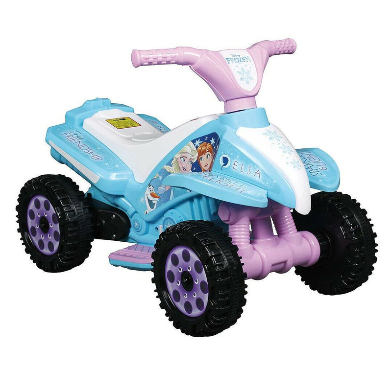 Disney Frozen 6V Motorised Quad Bike Ride Suitable for Ages 18 36 mon TheITmart